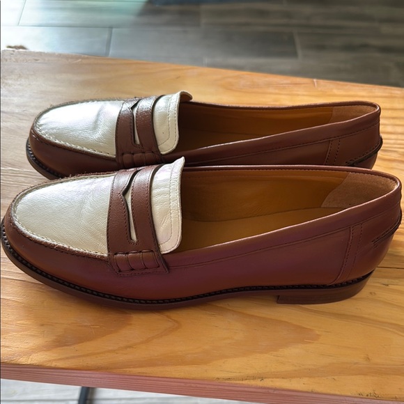 SEZANE Brown and WhiteLoafers - Picture 3 of 5